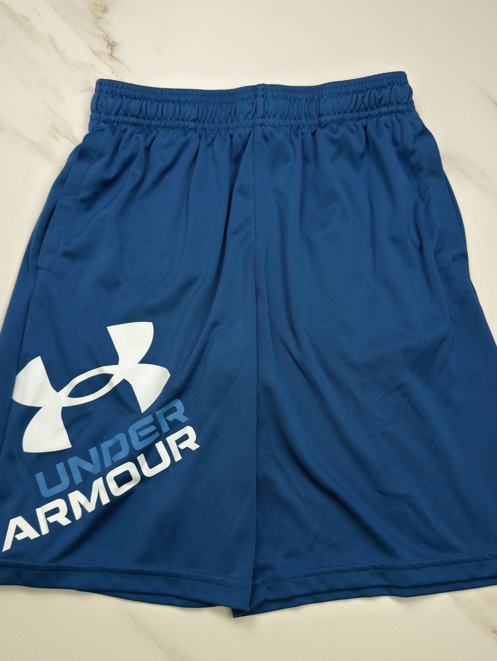 Under Armour Navy Athletic Shorts - Boys Large